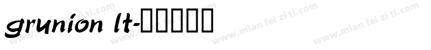 grunion lt字体转换